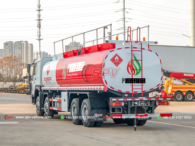HOWO 30,000 Litres Diesel Bowser Truck - Rear Left Side